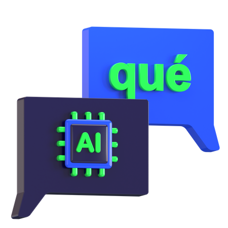 Ai Translator  3D Icon
