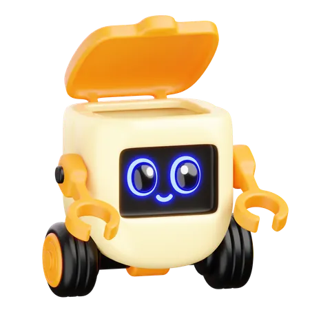Ai Trash Sorting Robot  3D Icon
