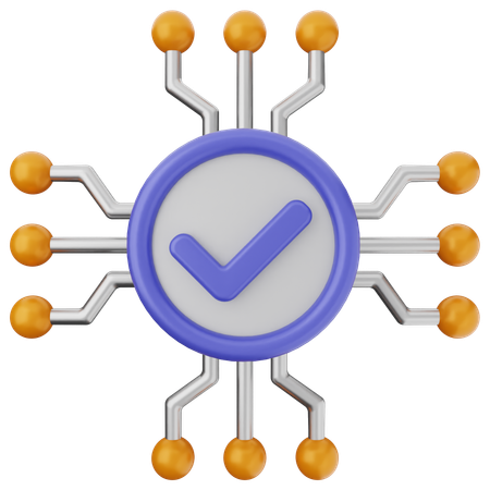 Vérification de l'IA  3D Icon