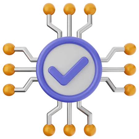 Vérification de l'IA  3D Icon