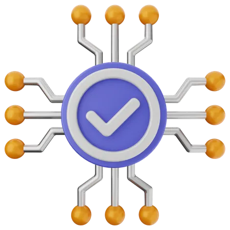 Vérification de l'IA  3D Icon