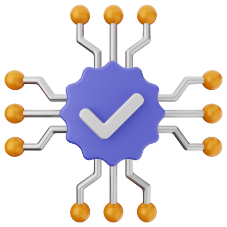 Vérification de l'IA  3D Icon