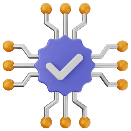 Vérification de l'IA  3D Icon