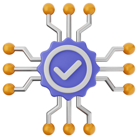 Vérification de l'IA  3D Icon