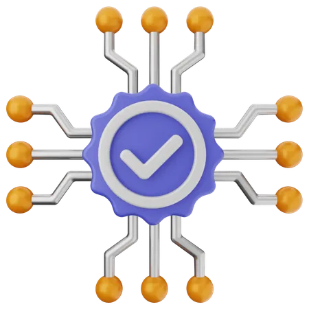 Vérification de l'IA  3D Icon