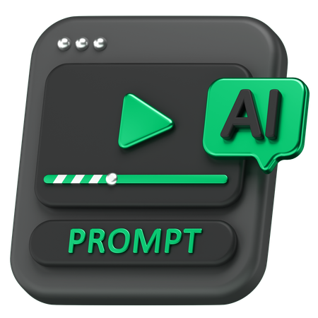 Ai Video  3D Icon