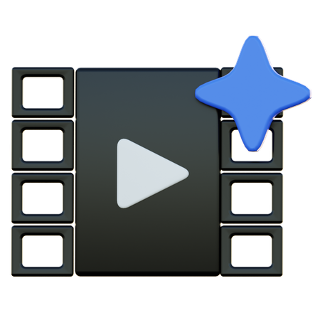 Ai Video  3D Icon