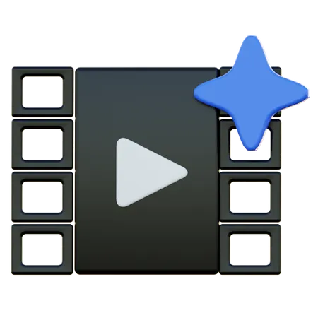 Ai Video  3D Icon