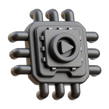 AI Video  3D Icon