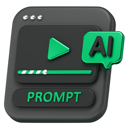 Ai Video  3D Icon