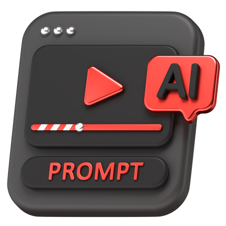 Ai Video  3D Icon