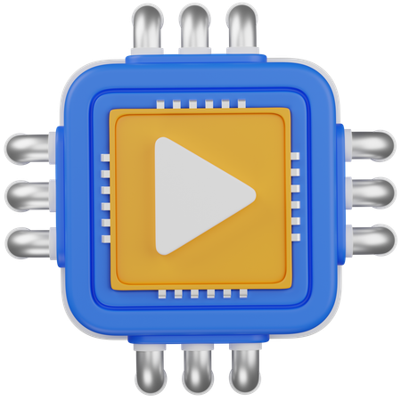 Ai video  3D Icon