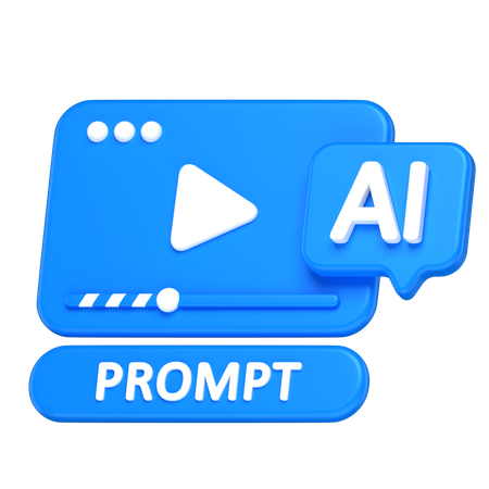 Ai Video  3D Icon