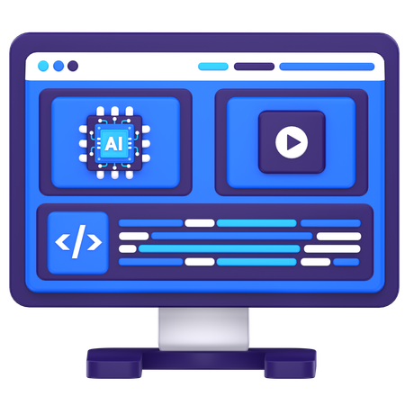 Ai Video Generator  3D Icon