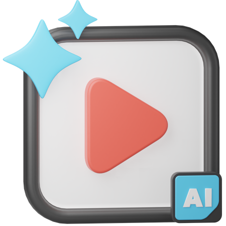 AI Video Generator  3D Icon