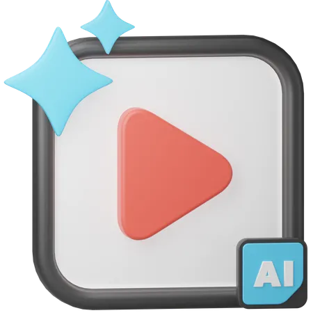 AI Video Generator  3D Icon