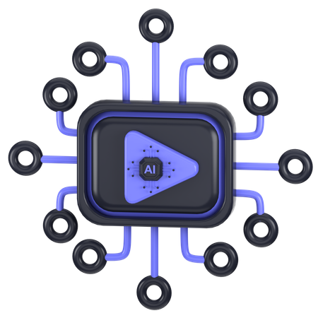 Ai Video Generator  3D Icon