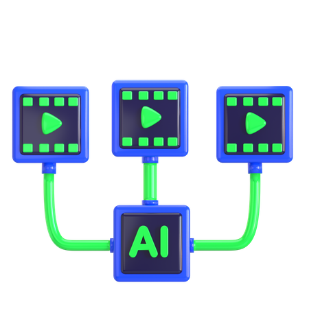 Ai Video Generator  3D Icon