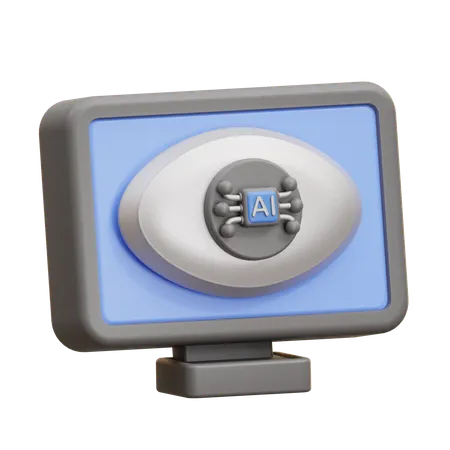Ai Vision Eye  3D Icon