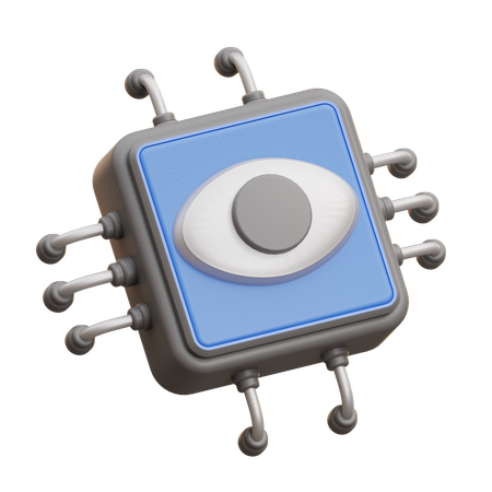 Ai Vision Sensor Chip  3D Icon