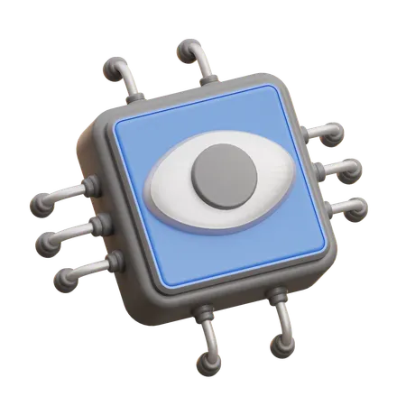 Ai Vision Sensor Chip  3D Icon