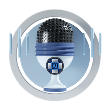 Ai Voice  3D Icon