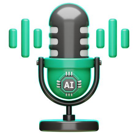 Ai Voice  3D Icon