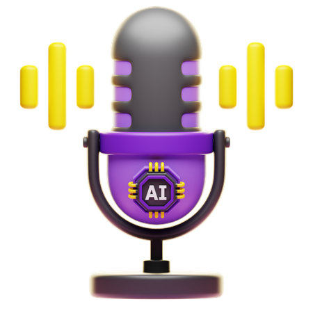 Ai Voice  3D Icon