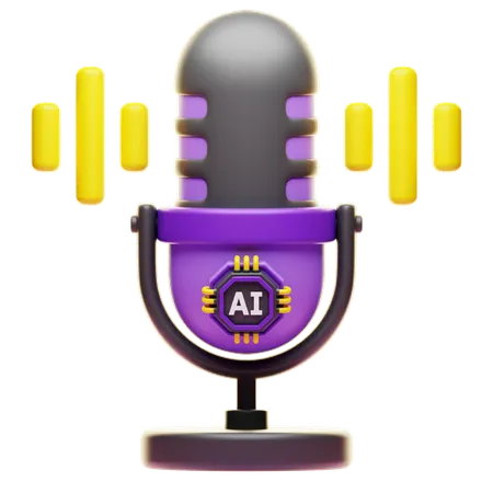 Ai Voice  3D Icon