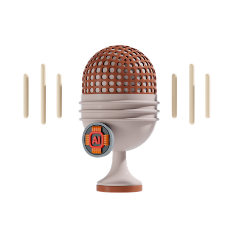 Ai Voice  3D Icon