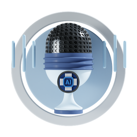 Ai Voice  3D Icon