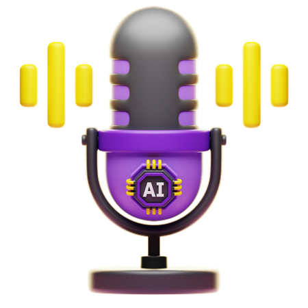 Ai Voice  3D Icon