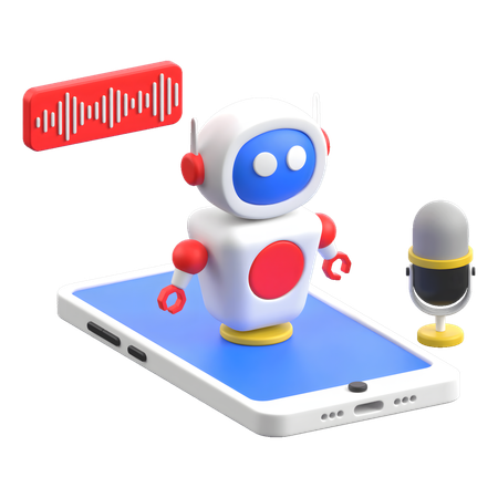 Ai Voice Assistant  3D Icon