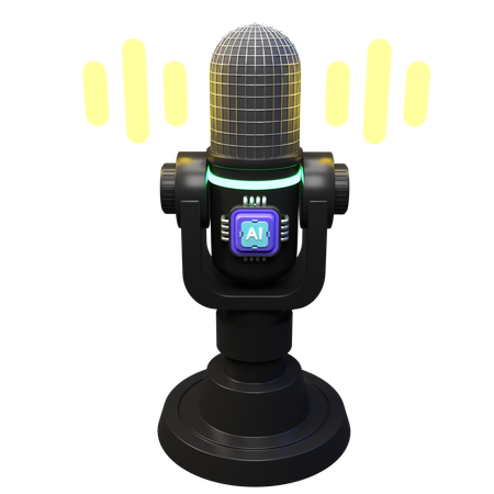 Ai Voice Generator  3D Icon