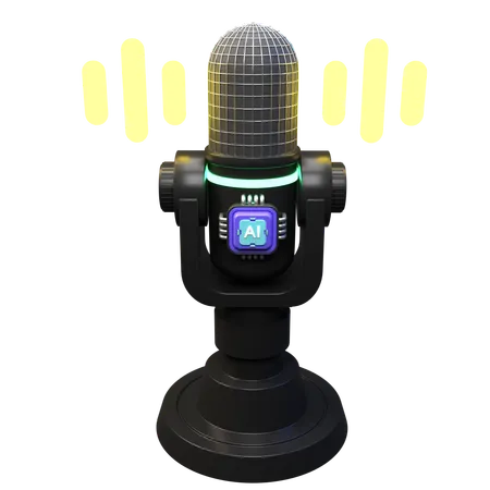 Ai Voice Generator  3D Icon