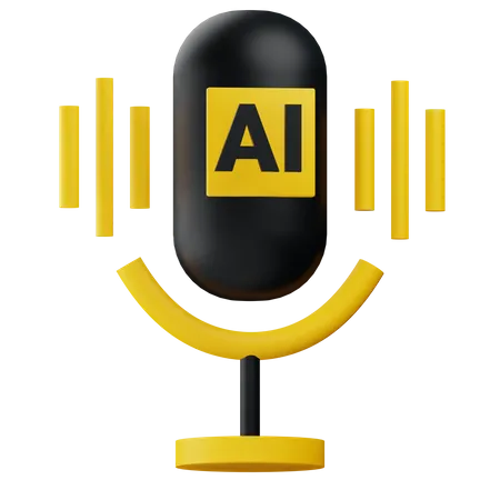 Ai Voice Generator  3D Icon