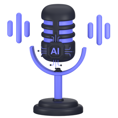 Ai Voice Generator  3D Icon