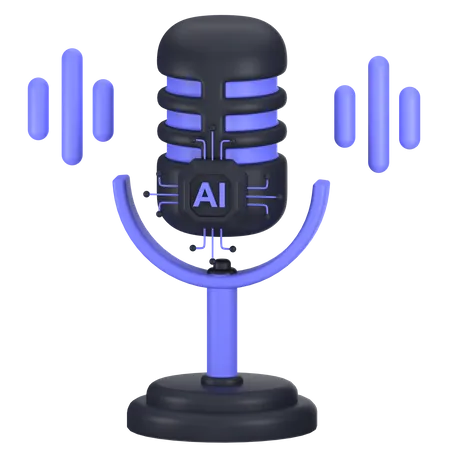 Ai Voice Generator  3D Icon