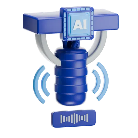 Ai Voice Generator  3D Icon