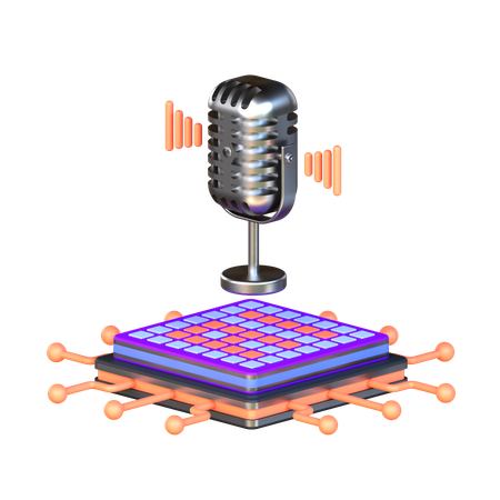 AI Voice Generator  3D Icon