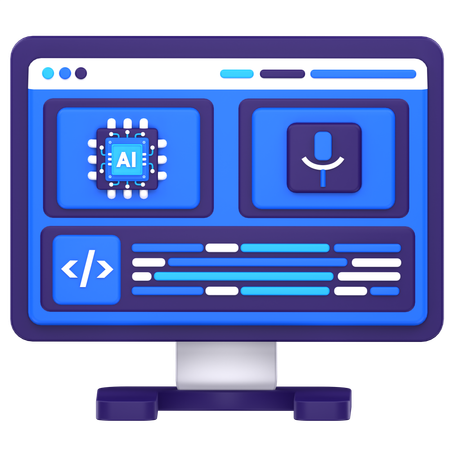 Ai Voice Generator  3D Icon