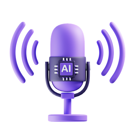 Ai Voice Generator  3D Icon