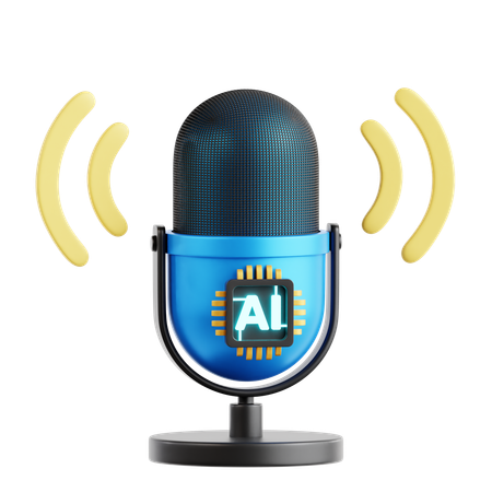 AI Voice Generator  3D Icon