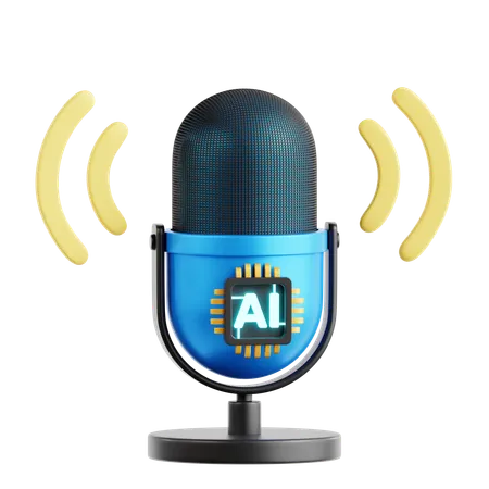 AI Voice Generator  3D Icon