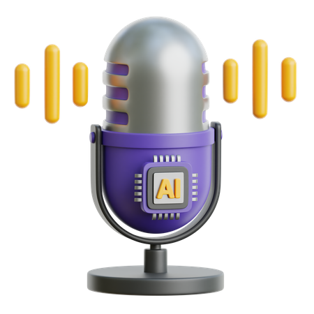 AI Voice Generator  3D Icon