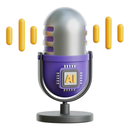 AI Voice Generator  3D Icon