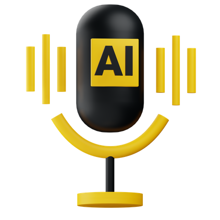 Ai Voice Generator  3D Icon
