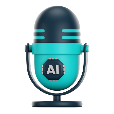 Ai Voice Recognition  3D Icon