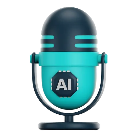 Ai Voice Recognition  3D Icon