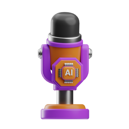 Ai Voice Recognition  3D Icon